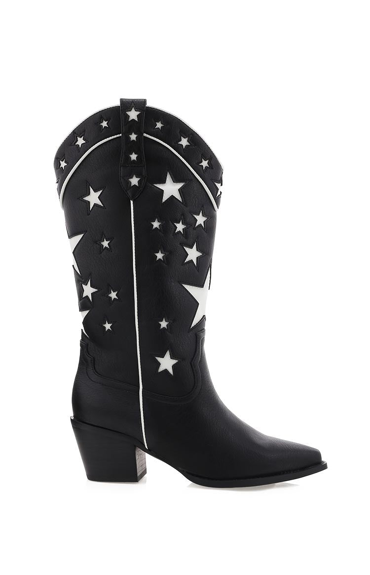 Billini Dollie Black And White Cowboy Boots - Image 2