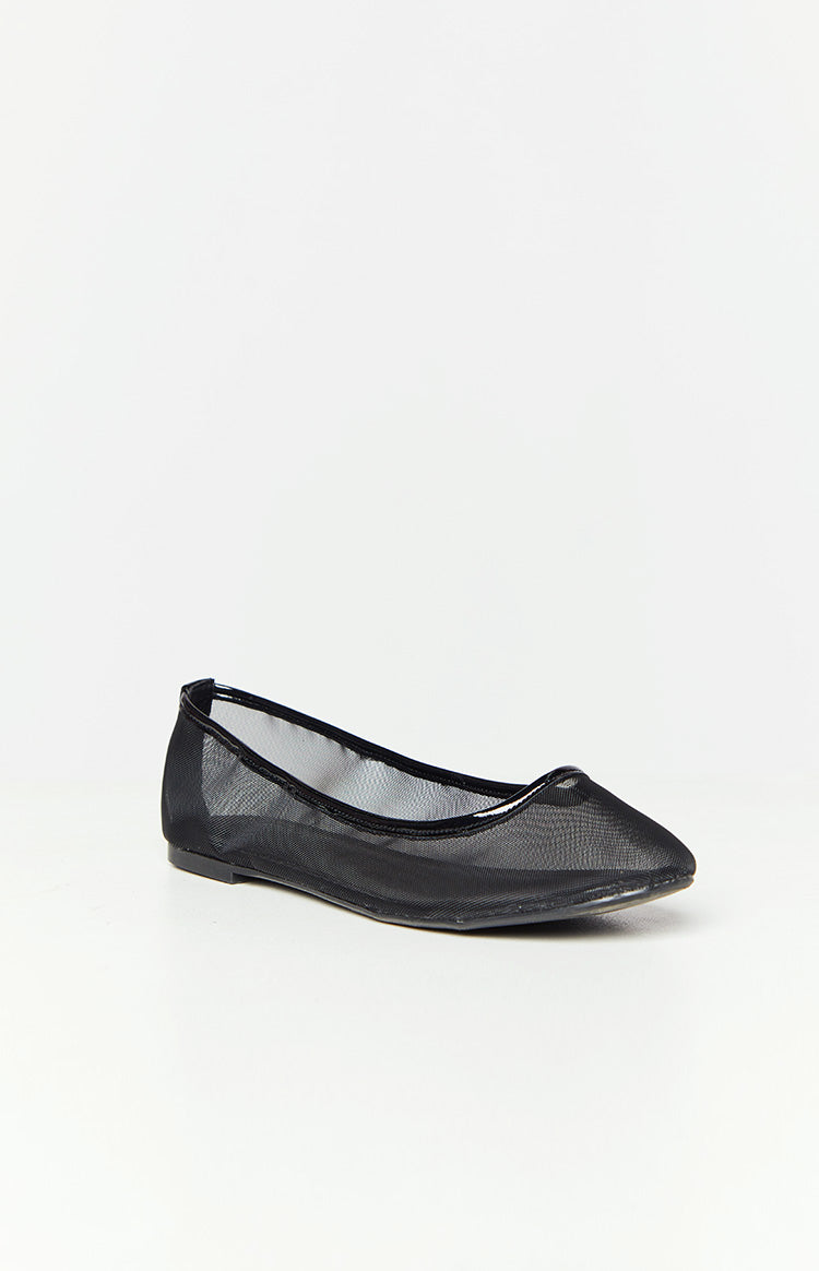 Therapy Arlo Black Crinkle Patent PU Ballet Flats - Image 2