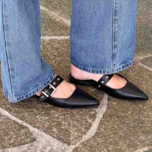 Billini Halsy Black Mules
